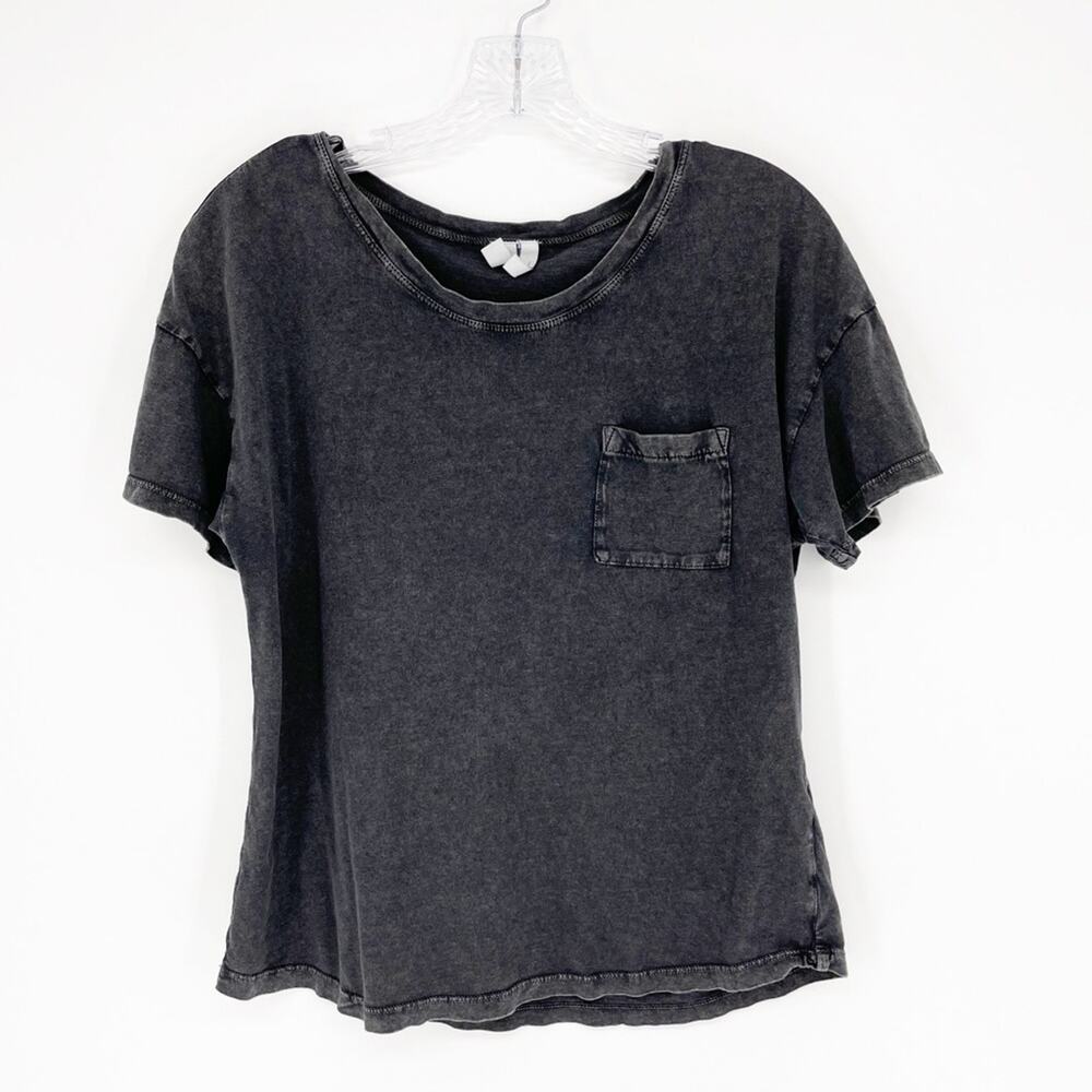 Z By Zella Short Sleeve Gray Top Size Small